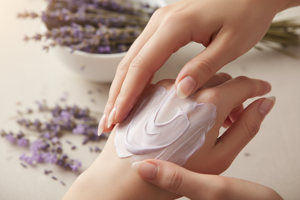 Crema mani alla lavanda-lozione idratante