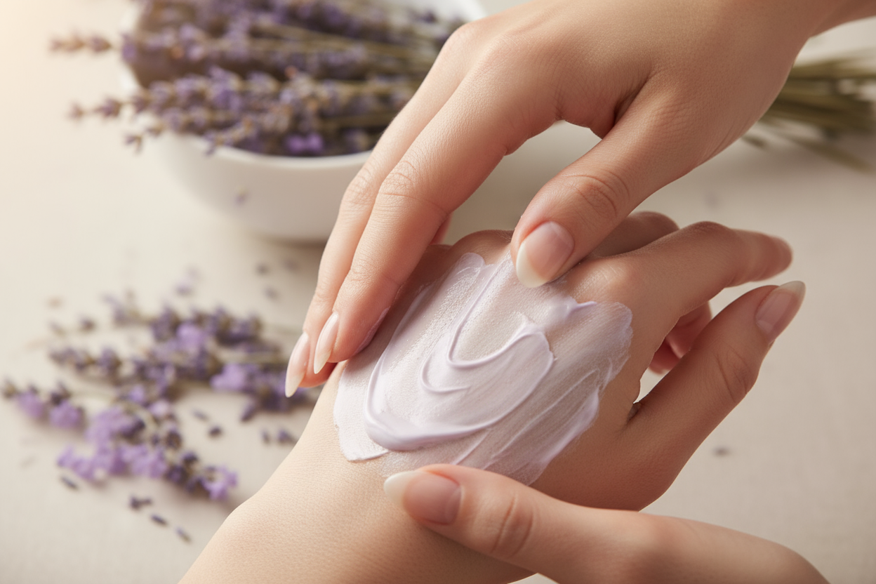 Crema mani alla lavanda-lozione idratante