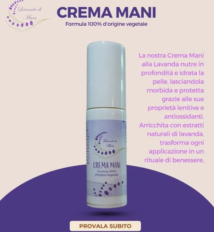 Crema mani alla Lavanda biologica