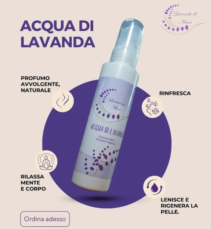 Acqua di lavanda vera biologica